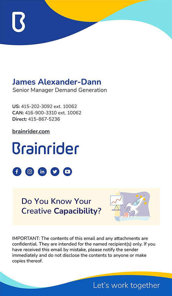 Brainrider - Email template designed by Filip Jansky