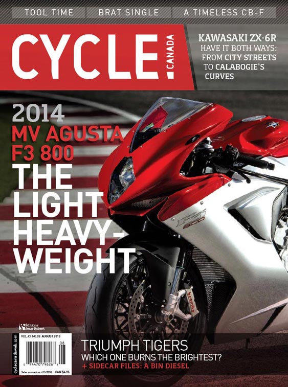 Cycle Canada magazine cover - August 2013 issue design by Filip Jansky