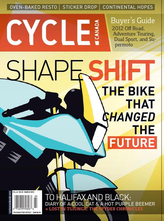 Cycle Canada magazine cover - March 2012 issue design by Filip Jansky