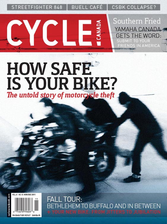Cycle Canada magazine cover - Nov/Dec 2011 issue design by Filip Jansky