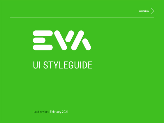 Eva - UI Styleguide design by Filip Jansky