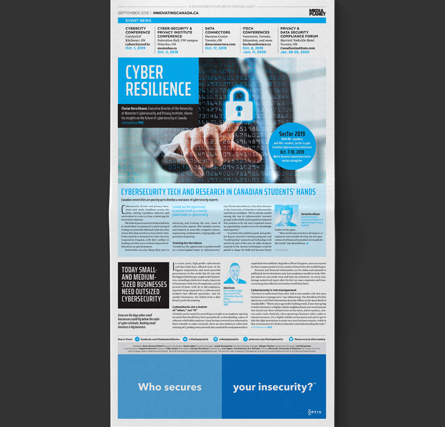 Cyber Resilience editorial campaign design by Filip Jansky
