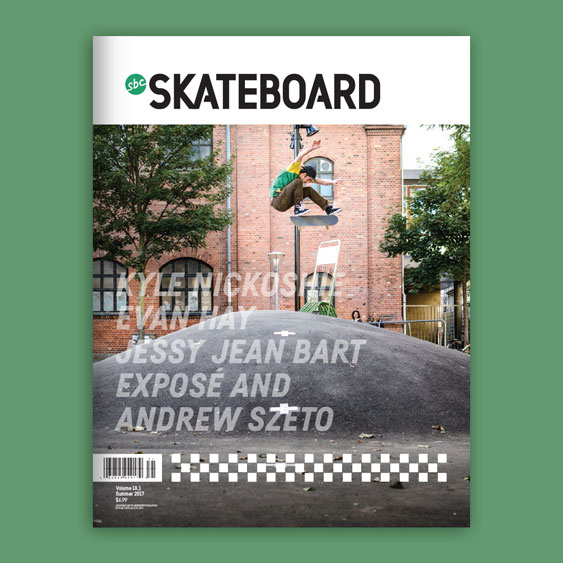 SBC Skateboard 18.1 magazine cover design by Filip Jansky