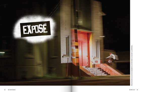 SBC Skateboard 18.1 magazine editorial design by Filip Jansky