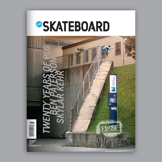 SBC Skateboard 18.2 magazine cover design by Filip Jansky