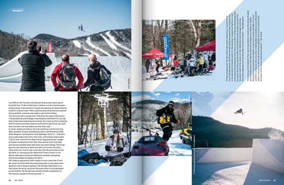 SBC Skier 15.1 magazine editorial design by Filip Jansky