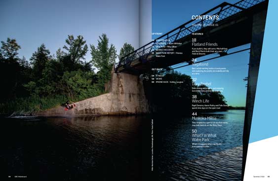 SBC Wakeboard 18 magazine editorial design by Filip Jansky